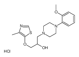 1-[4-(2-methoxyphenyl)piperazin-1-yl]-3-[(4-methyl-1,3-thiazol-5-yl)oxy]propan-2-ol,hydrochloride Structure