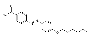 4-[(4-heptoxyphenyl)diazenyl]benzoic acid Structure