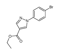 ethyl 1-(4-bromophenyl)pyrazole-4-carboxylate Structure