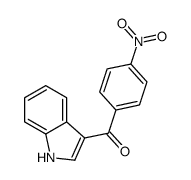 1H-indol-3-yl-(4-nitrophenyl)methanone结构式