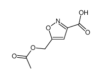 5-acetoxymethyl isoxazole 3-carboxylic acid结构式