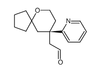 2-[(9R)-9-(pyridin-2-yl)-6-oxaspiro[4.5]decan-9-yl]acetaldehyde structure