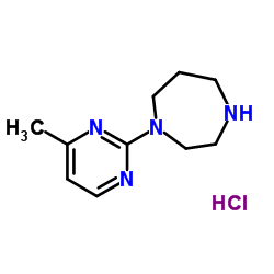 1-(4-Methyl-2-pyrimidinyl)-1,4-diazepane hydrochloride (1:1)结构式