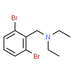 (2,6-Bromobenzyl)-diethylamine structure