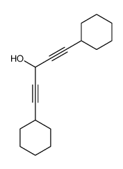 1,5-dicyclohexylpenta-1,4-diyn-3-ol Structure
