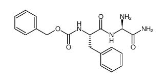 benzyl ((S)-1-(((R)-1,2-diamino-2-oxoethyl)amino)-1-oxo-3-phenylpropan-2-yl)carbamate结构式