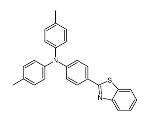 N-[4-(1,3-benzothiazol-2-yl)phenyl]-4-methyl-N-(4-methylphenyl)aniline结构式
