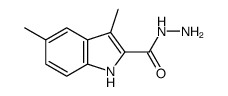 3,5-dimethyl-1H-indole-2-carbohydrazide结构式
