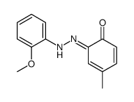 6-[(2-methoxyphenyl)hydrazinylidene]-4-methylcyclohexa-2,4-dien-1-one Structure
