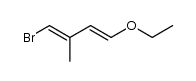 1-bromo-4-ethoxy-2-methylbuta-1,3-diene结构式