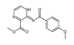 3-[(4-Methoxybenzoyl)amino]pyrazine-2-carboxylic acid methyl ester结构式