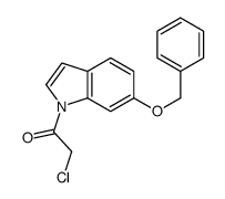 2-chloro-1-(6-phenylmethoxyindol-1-yl)ethanone Structure