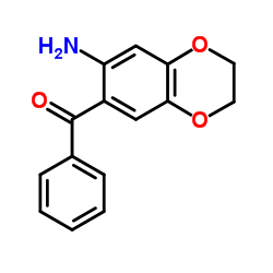 (7-AMINO-2,3-DIHYDRO-BENZO[1,4]DIOXIN-6-YL)-PHENYL-METHANONE结构式