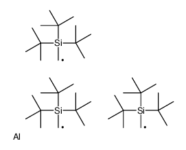 bis(tritert-butylsilylmethyl)alumanylmethyl-tritert-butylsilane结构式