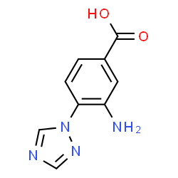 Benzoic acid, 3-amino-4-(1H-1,2,4-triazol-1-yl)- (9CI) Structure