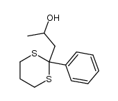 (+/-)-2-[1-(2-hydroxypropyl)]-2-phenyl-1,3-dithiane Structure