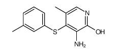3-amino-5-methyl-4-(3-methylphenyl)sulfanyl-1H-pyridin-2-one Structure