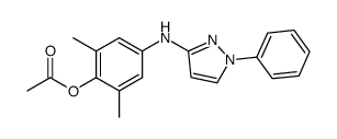 [2-methyl-4-[(1-phenylpyrazol-3-yl)amino]phenyl] propanoate Structure