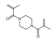 2-methyl-1-[4-(2-methylprop-2-enoyl)piperazin-1-yl]prop-2-en-1-one结构式