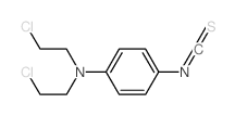 Isothiocyanic acid, p-[bis (2-chloroethyl)amino]phenyl ester structure