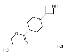 ETHYL 1-(3-AZETIDINYL)-4-PIPERIDINECARBOXYLATE DIHYDROCHLORIDE结构式