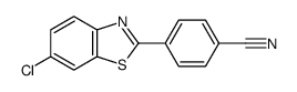 4-(6-chloro-1,3-benzothiazol-2-yl)benzonitrile Structure