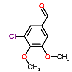 3-氯-4,5-二甲氧基苯甲醛结构式