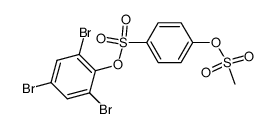 2,4,6-tribromophenyl 4-((methylsulfonyl)oxy)benzenesulfonate结构式