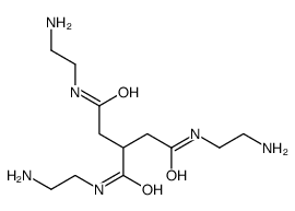 1-N,2-N,3-N-tris(2-aminoethyl)propane-1,2,3-tricarboxamide结构式