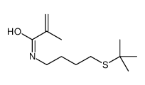 N-(4-tert-butylsulfanylbutyl)-2-methylprop-2-enamide结构式