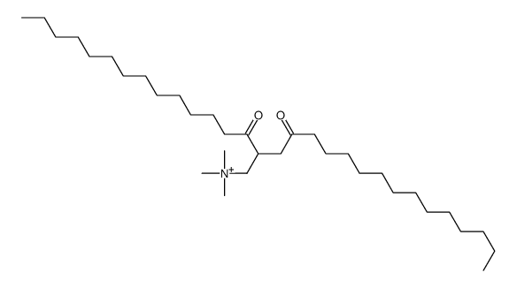 trimethyl-(4-oxo-2-tetradecanoylheptadecyl)azanium结构式