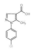 1-(4-氯苯基)-5-甲基-1H-吡唑-4-羧酸结构式