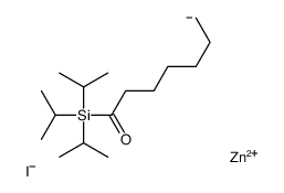 iodozinc(1+),1-tri(propan-2-yl)silylheptan-1-one结构式