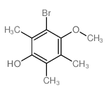 Phenol,3-bromo-4-methoxy-2,5,6-trimethyl- Structure