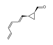 Cyclopropanecarboxaldehyde, 2-(1,3,5-hexatrienyl)-, [1S-[1alpha,2alpha(1E,3Z)]]- (9CI) picture