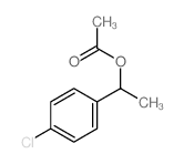 Benzenemethanol,4-chloro-a-methyl-, 1-acetate结构式