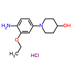 1-(4-氨基-3-乙氧基苯基)哌啶-4-醇盐酸盐结构式