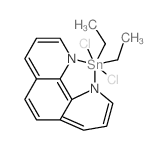 Tin, dichlorodiethyl(1,10-phenanthroline-N(1),N(10))- Structure