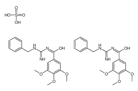 Benzamide, N-(benzylamidino)-3,4,5-trimethoxy-, sulfate (2:1) structure