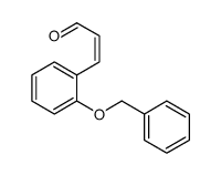 3-(2-phenylmethoxyphenyl)prop-2-enal Structure
