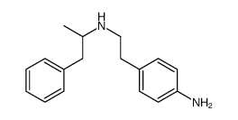 4-[2-(1-phenylpropan-2-ylamino)ethyl]aniline Structure