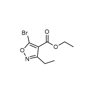 5-溴-3-乙基异噁唑-4-甲酸乙酯结构式