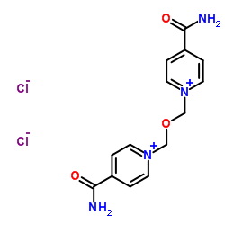 Bis(4-carbamoyl-1-pyridiniomethyl) Ether Dichloride结构式