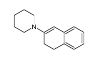 1-(3,4-dihydronaphthalen-2-yl)piperidine Structure