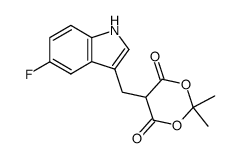 5-(5-fluoroindol-3-ylmethyl)-2,2-dimethyl-1,3-dioxane-4,6-dione Structure