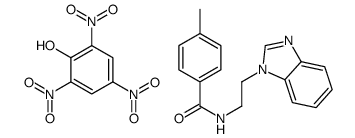N-[2-(benzimidazol-1-yl)ethyl]-4-methylbenzamide,2,4,6-trinitrophenol Structure