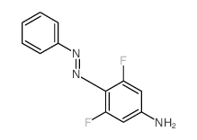 Benzenamine,3,5-difluoro-4-(2-phenyldiazenyl)-结构式