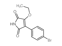 1H-Pyrrole-2,5-dione,3-(4-bromophenyl)-4-ethoxy-结构式