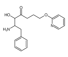 2-amino-3-hydroxy-1-phenyl-7-pyridin-2-yloxyheptan-4-one Structure