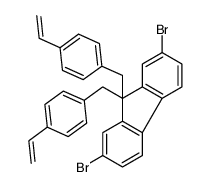 2,7-dibromo-9,9-bis[(4-ethenylphenyl)methyl]fluorene Structure